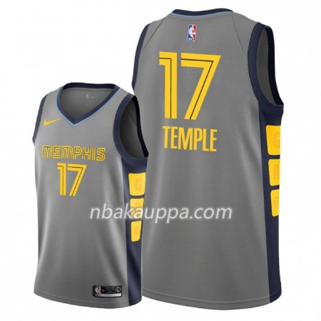 Memphis Grizzlies Garrett Temple 17 2018-19 Nike City Edition Harmaa Pelipaidat Swingman - Miesten